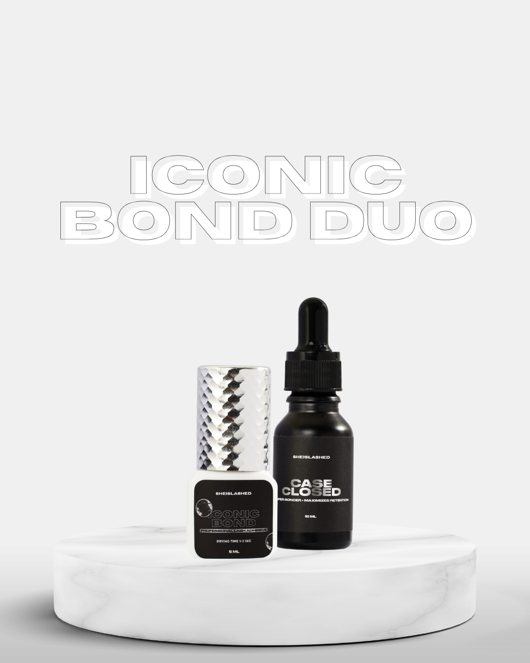 Iconic Bond Duo | Clear Adhesive + Bonder