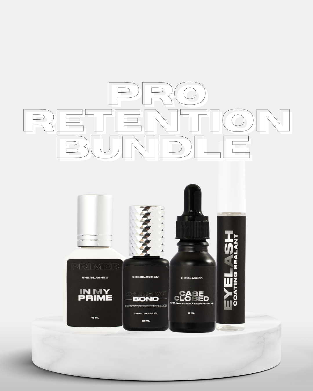 The PRO Retention Bundle | Black Adhesive + Bonder + Primer + Sealant