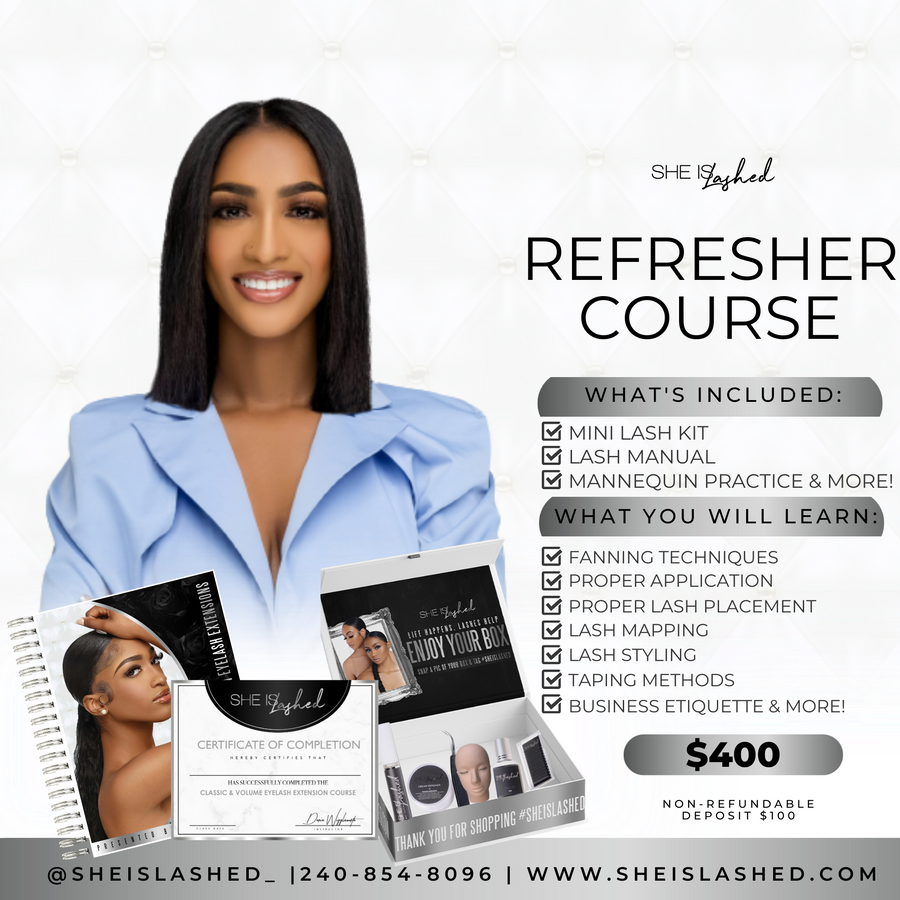 SheIsLashed Refresher Course